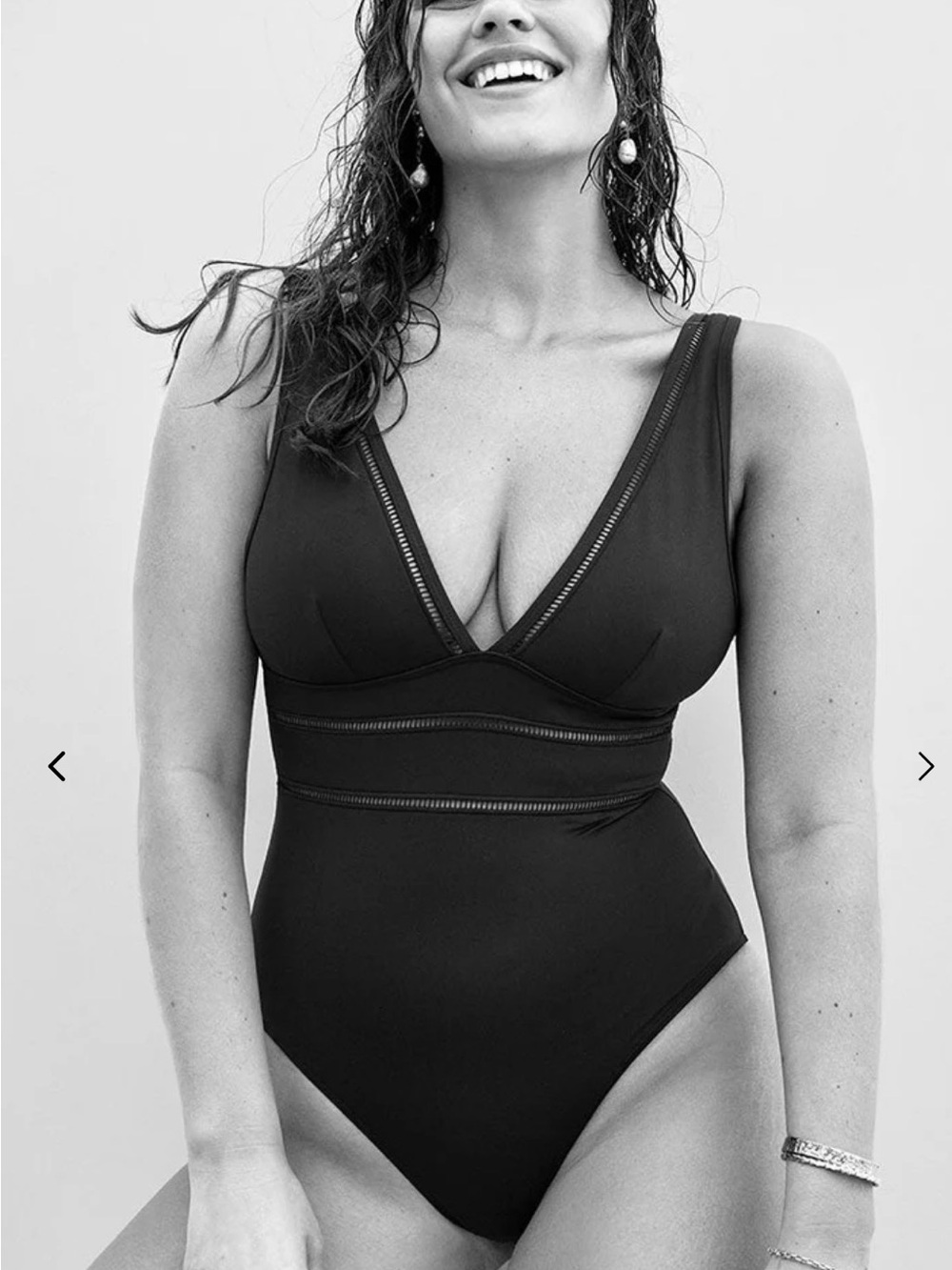 Sea Level Womens  Eco Essentials Spliced Multifit Waisted One Piece Size 12